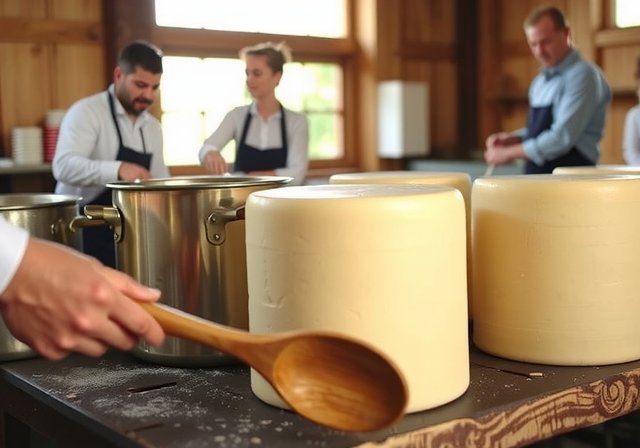 Cheese making workshop at Play Lape Farm, hands-on activity in farm-to-table Netherlands