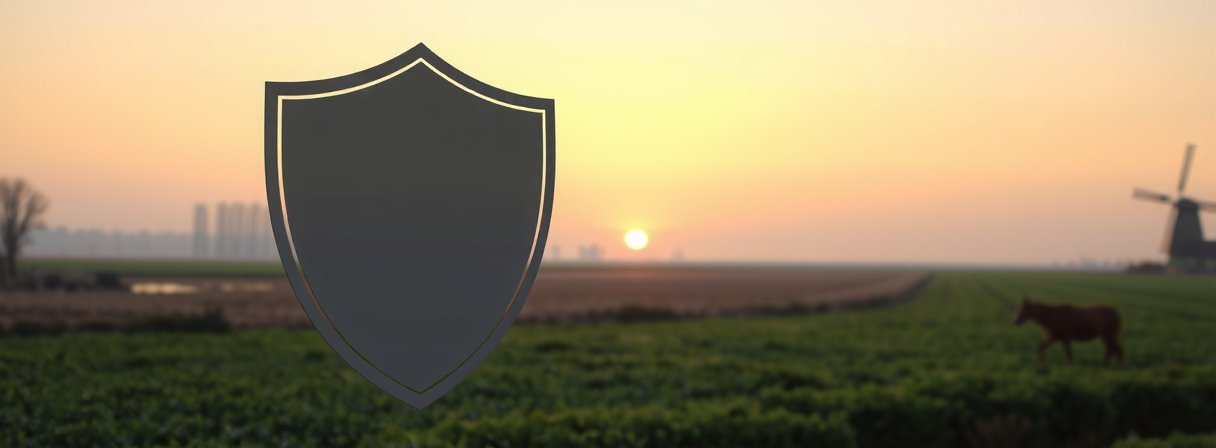 Serene farm landscape symbolizing trust and privacy at Play Lape Farm, organic farm Laren